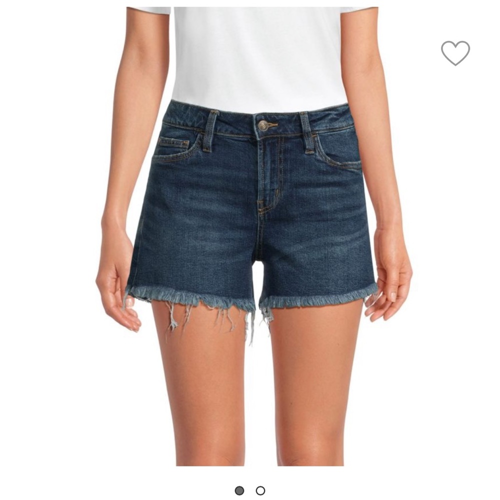 NWT Hudson Jeans Gracie Midrise Cutoff Blue Denim Shorts Size 25